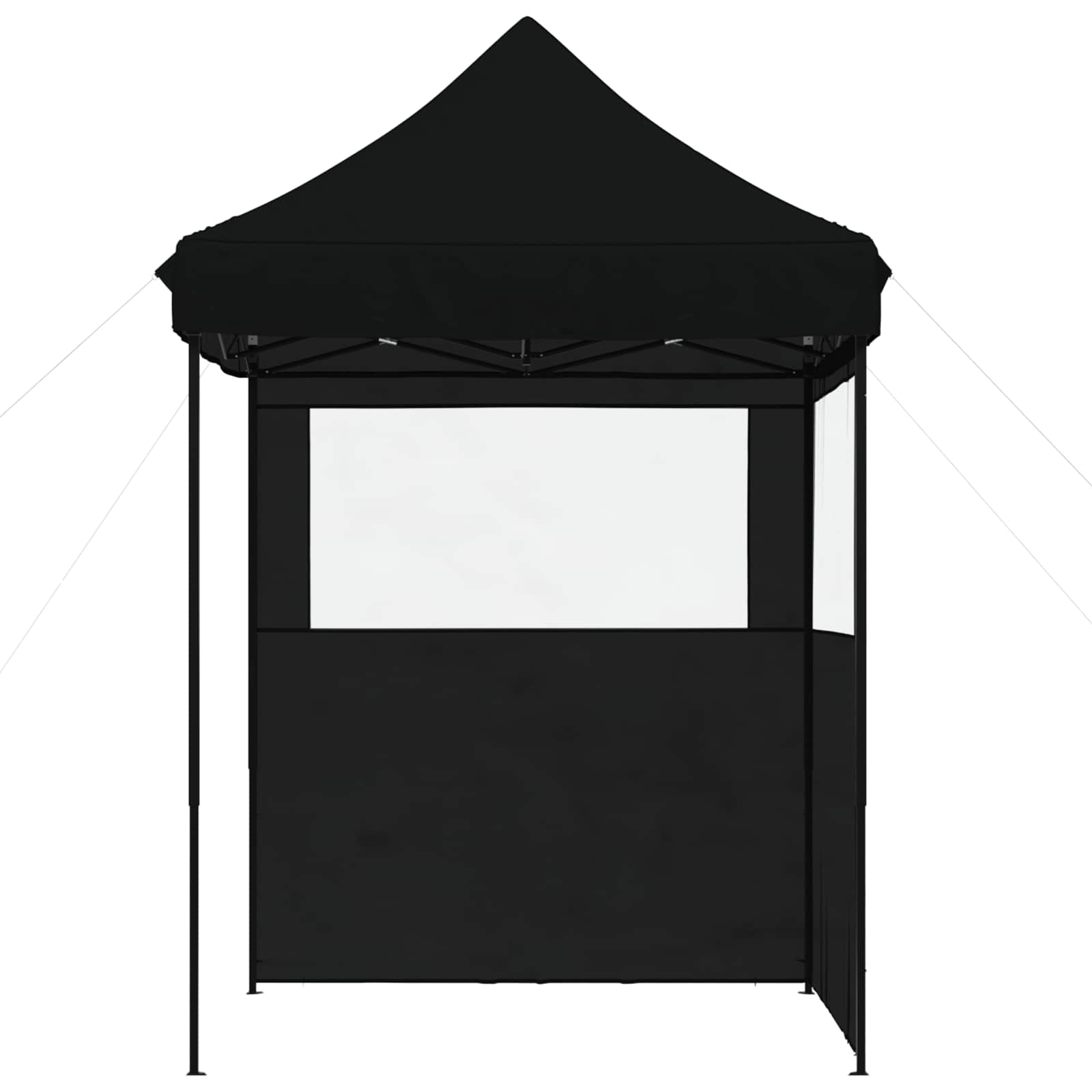 Partyzelt Faltbar Pop-Up Schwarz 200x200x306 cm