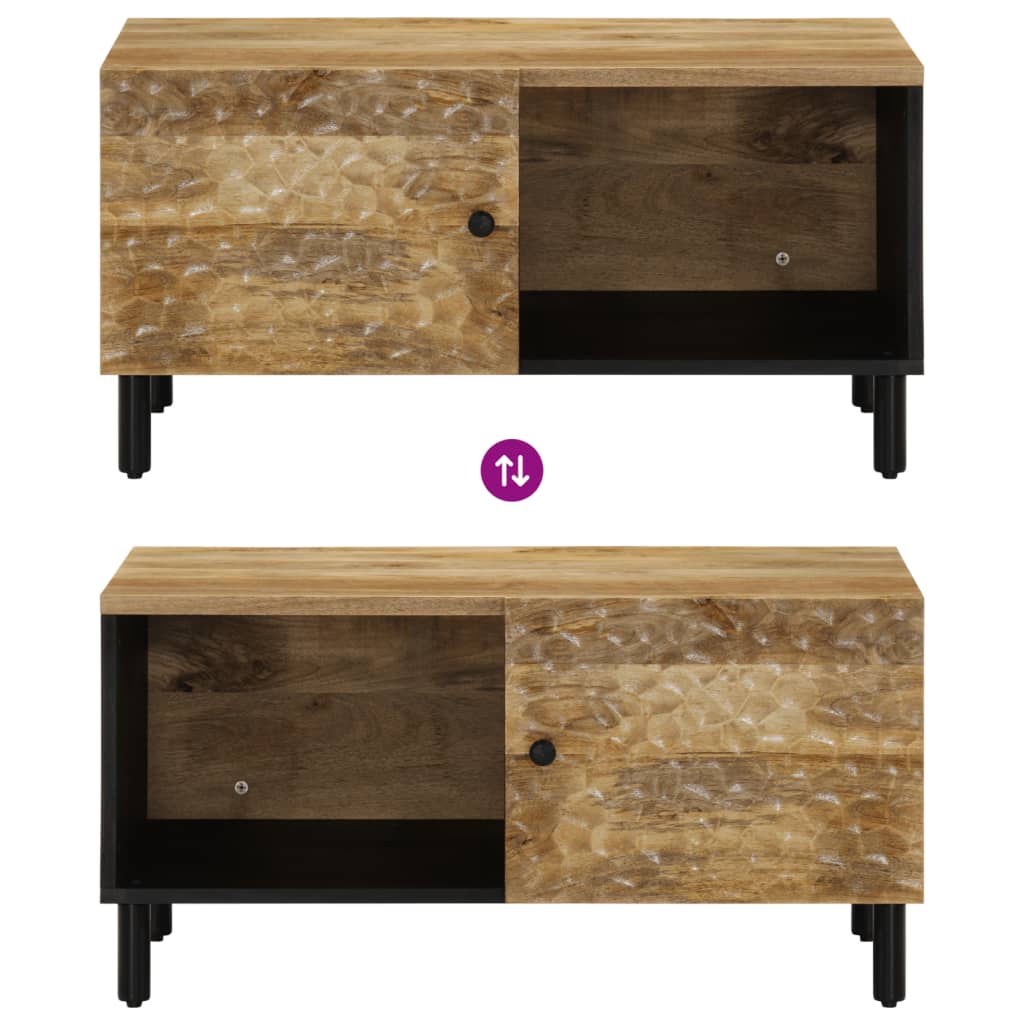 Couchtisch 80x50x40 cm Massivholz Akazie