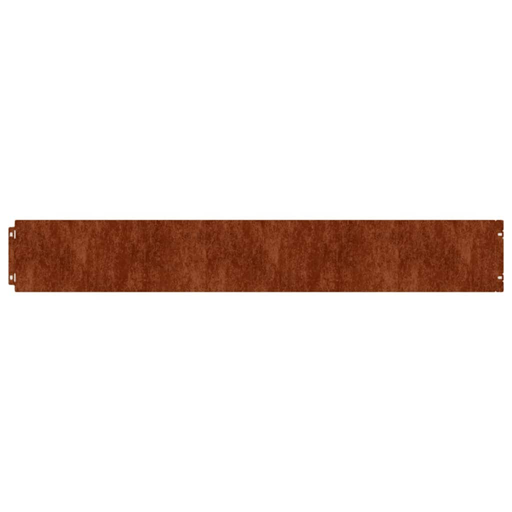 Raseneinfassung 10 pcs 10 x 103 cm Wetterfeststahl Rostig