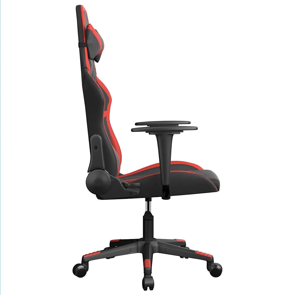 Gaming-Stuhl mit Massagefunktion Schwarz und Grün Kunstleder
