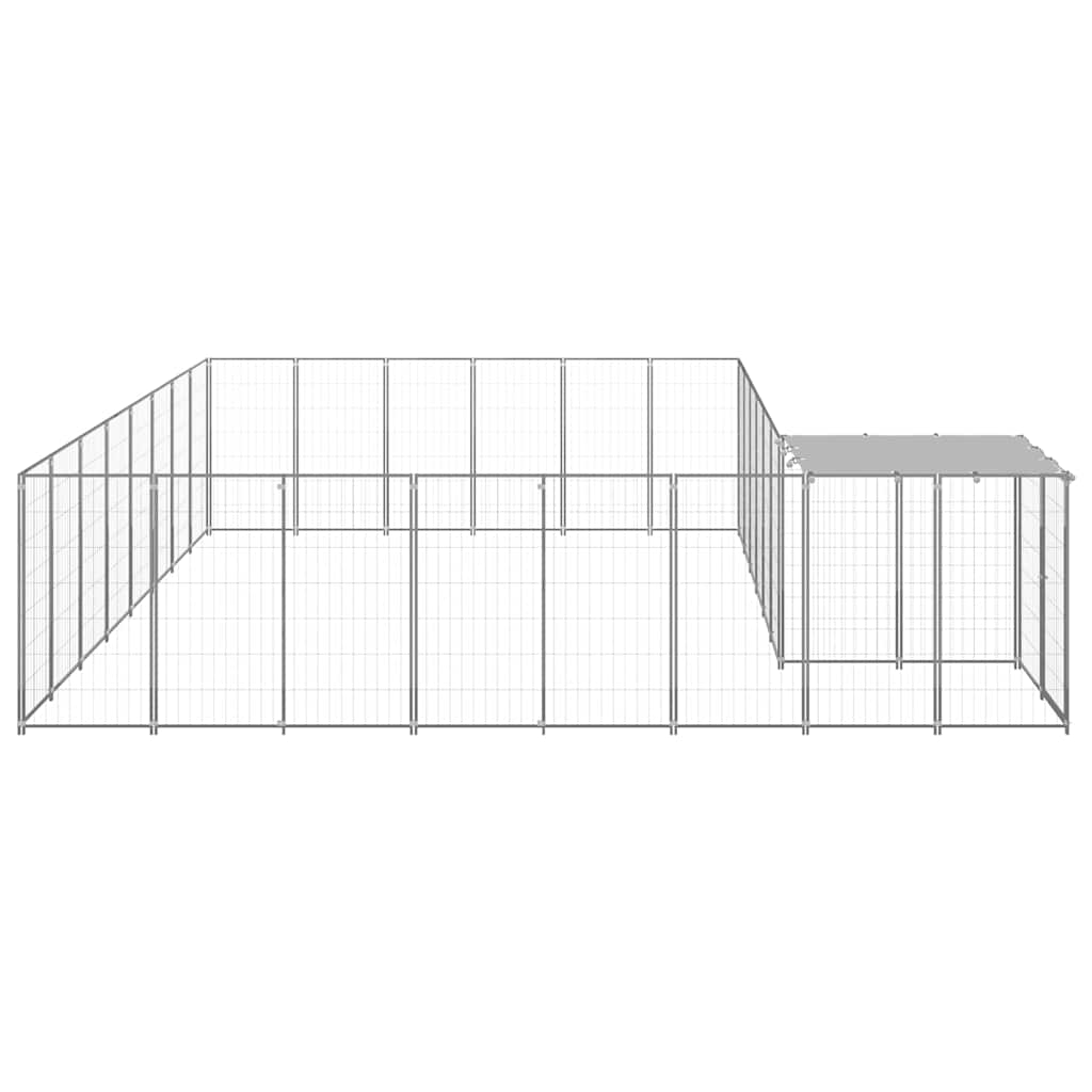 Hundezwinger Schwarz 6,05 m² Stahl