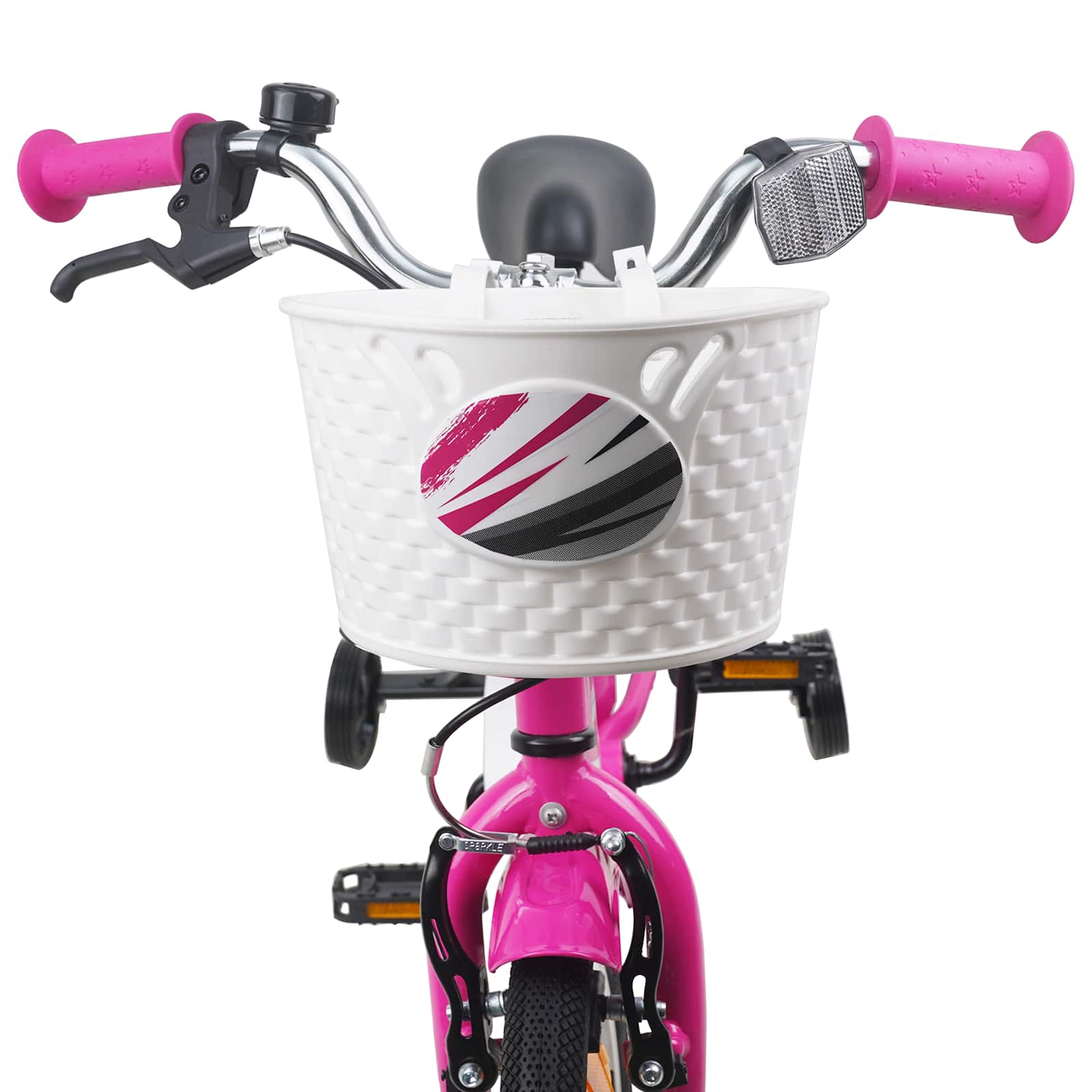 Kinderfahrrad 12 Zoll für 2-4 Jahre alt Hellrosa