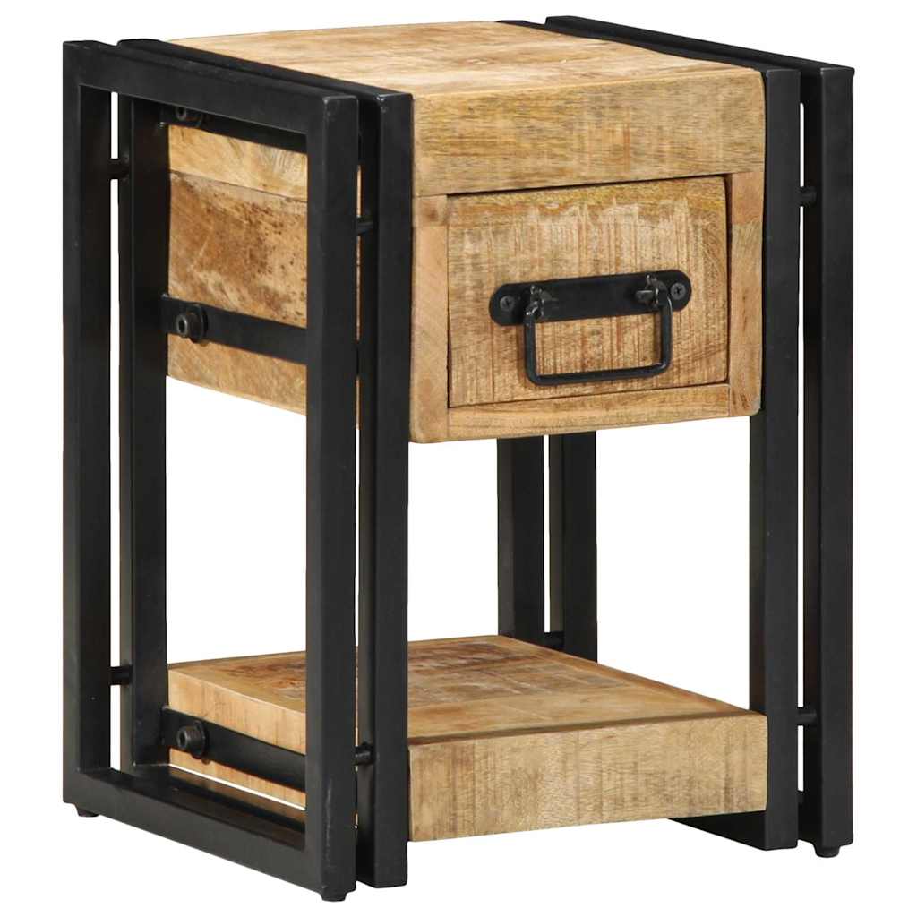 Nachttisch 40 x 35 x 50 cm Massives upgecyceltes Holz
