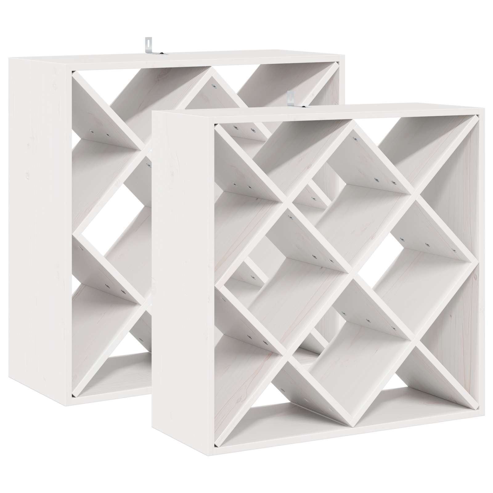 Weinschrank 56 x 25 x 56 cm Massivholz Kiefer
