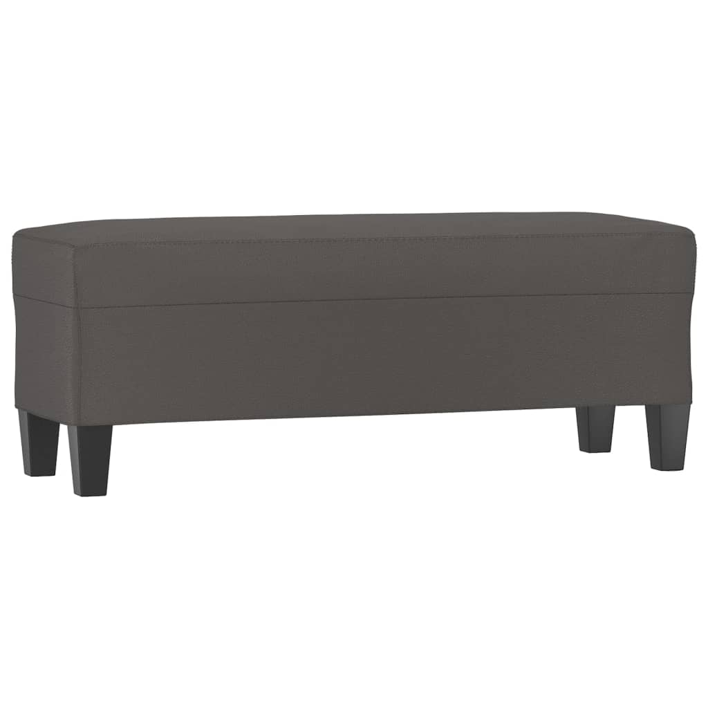 Sitzbank Schwarz 70x35x41 cm Kunstleder