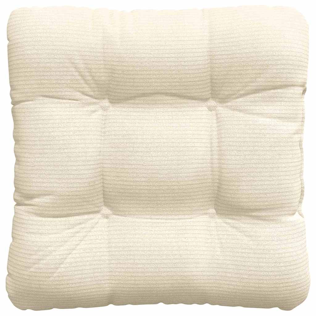 Sitzkissen 4 pcs Hellgrau 40 x 40 cm Cordstoff