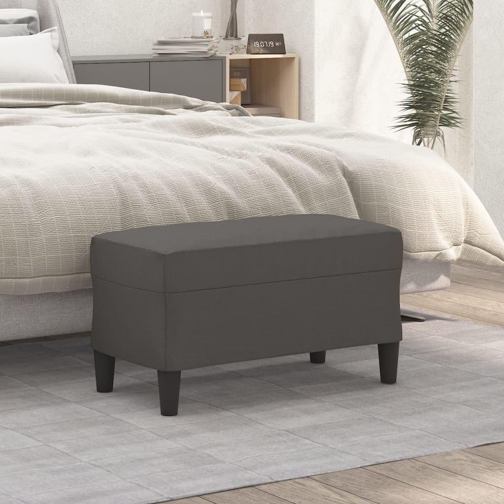 Sitzbank Schwarz 70x35x41 cm Kunstleder