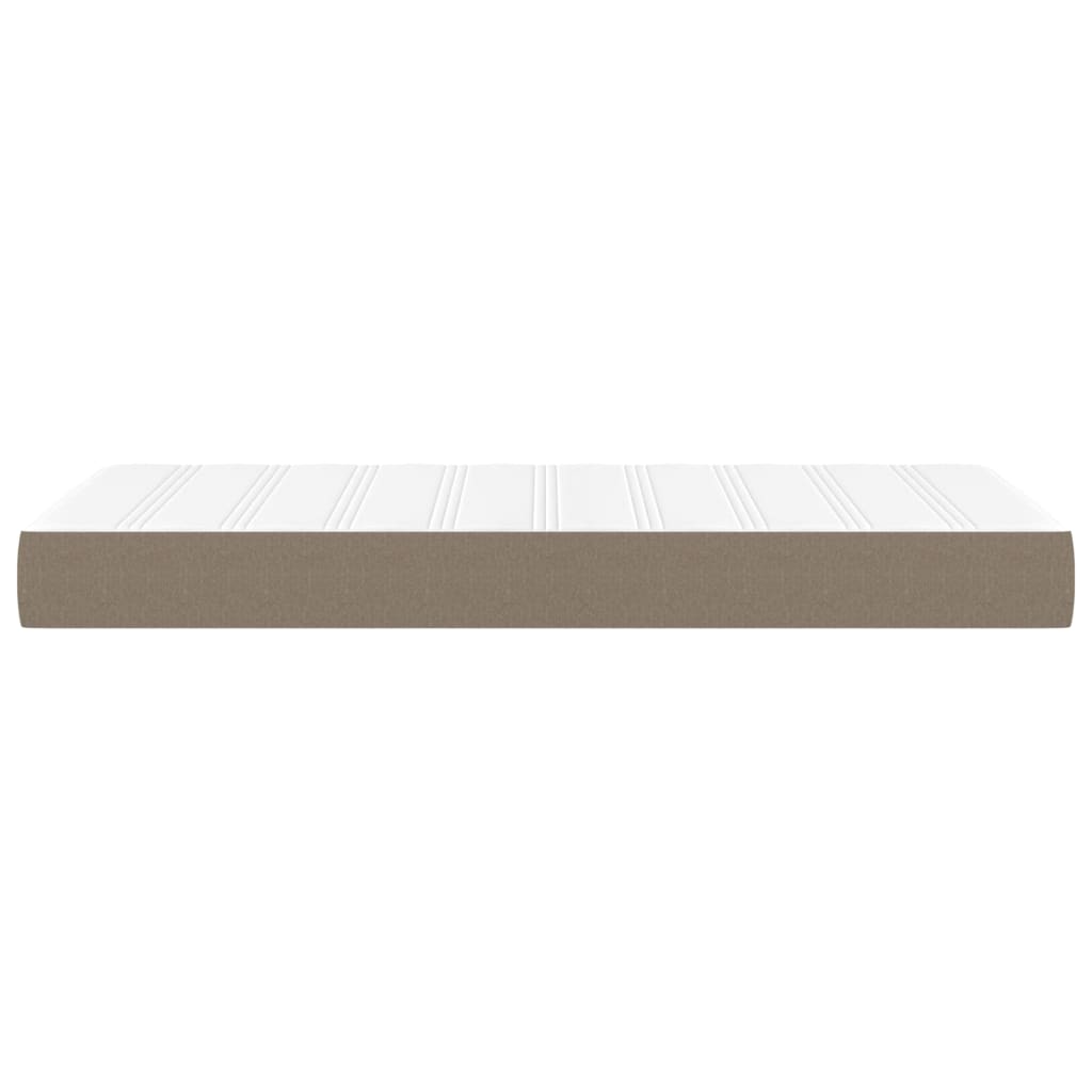 Taschenfederkernmatratze Mittel Hellgrau 80x200x20 cm Stoff