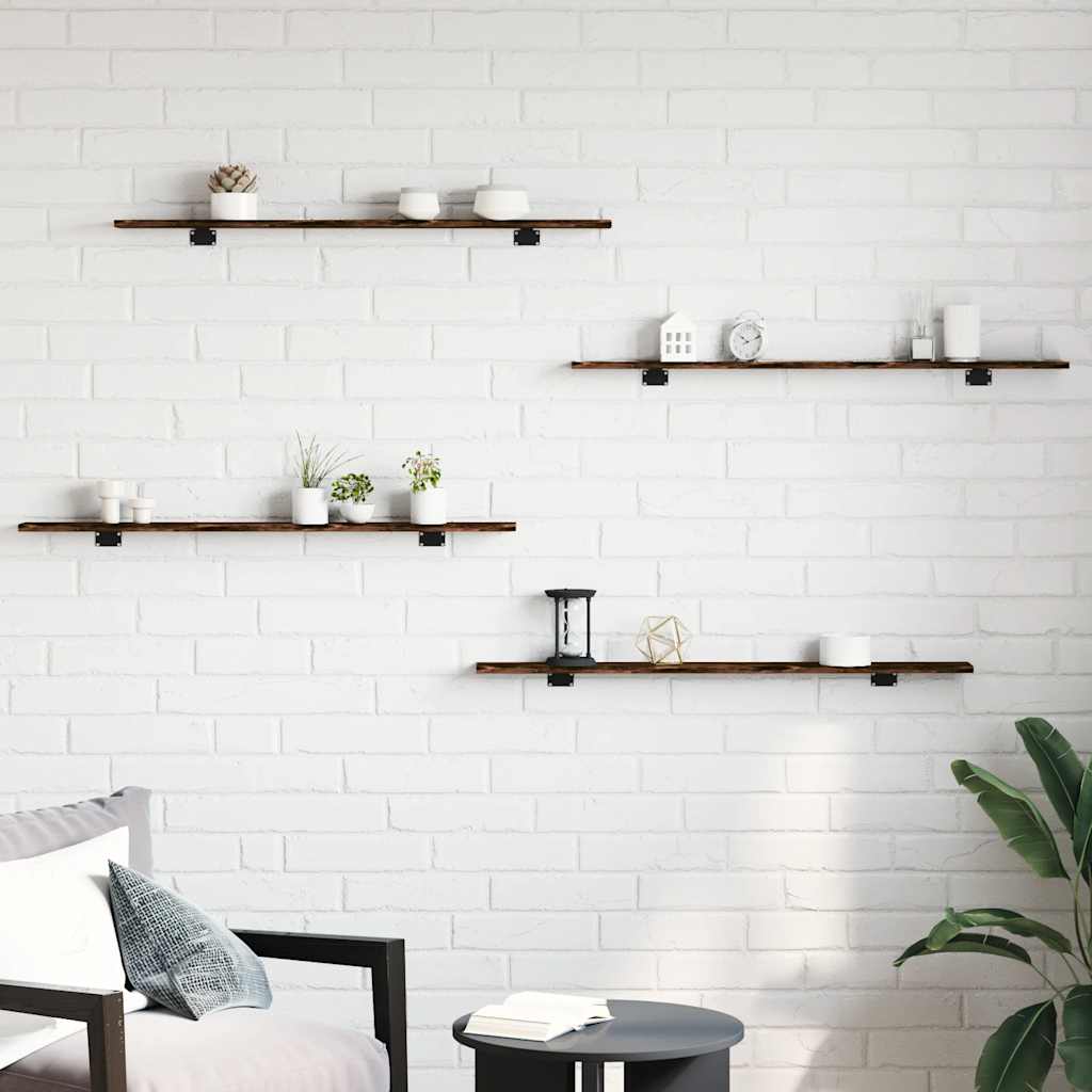 Bücherregal-Bretter 4 Stk. Weiß 40x10x1,5 cm Holzwerkstoff