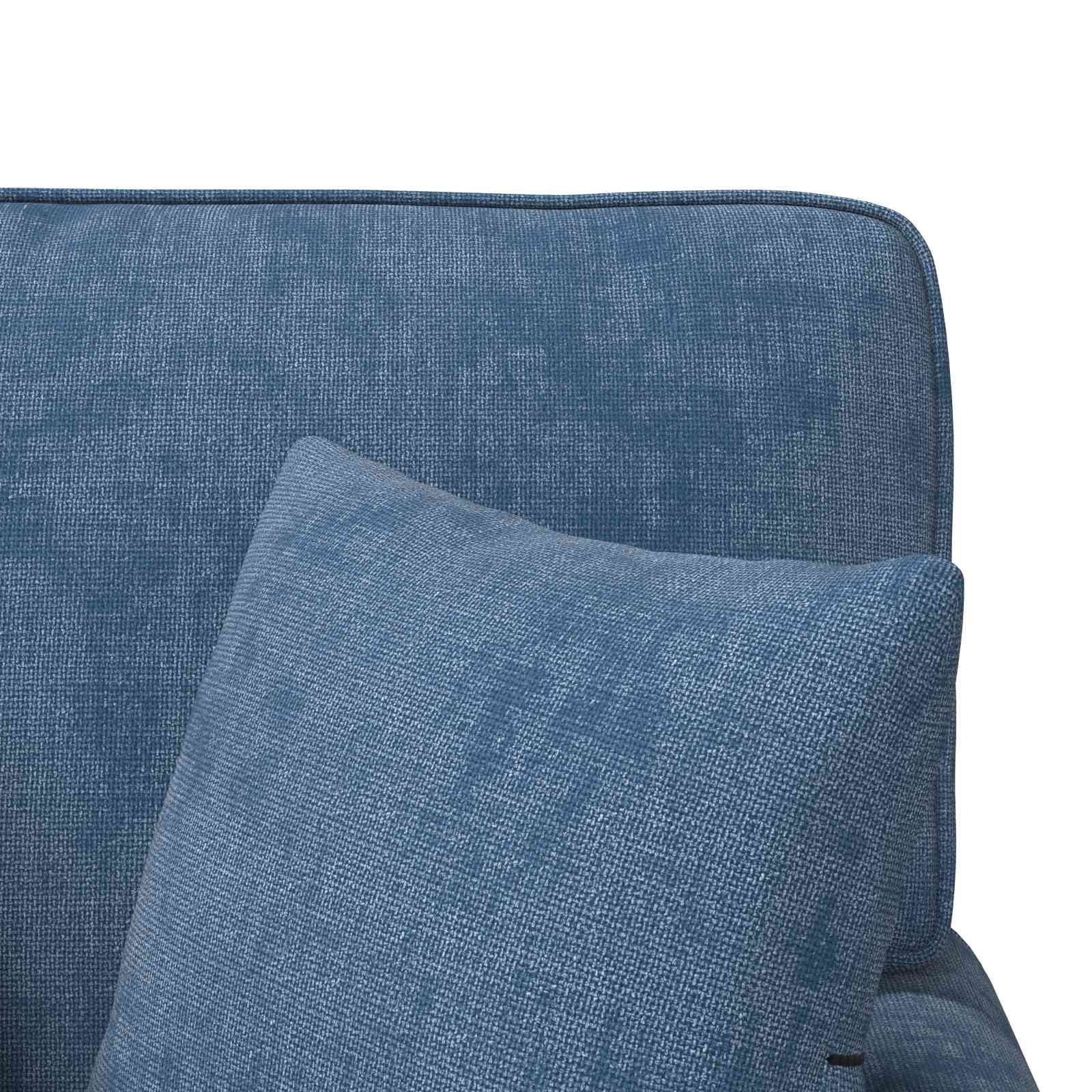 Chaise Lounge mit Rock mit Kissen Creme 157 x 91 x 91 cm ARES