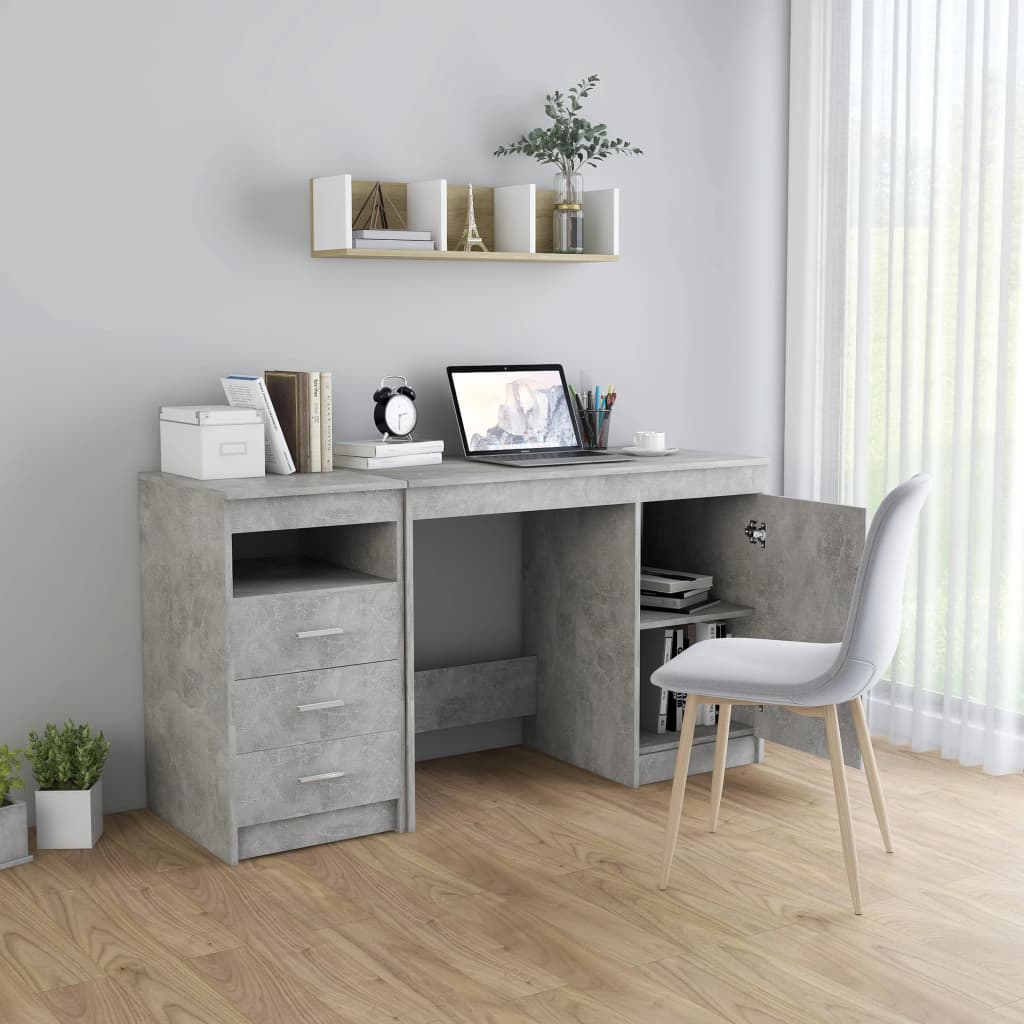 Schreibtisch Weiß 140x50x76 cm Holzwerkstoff