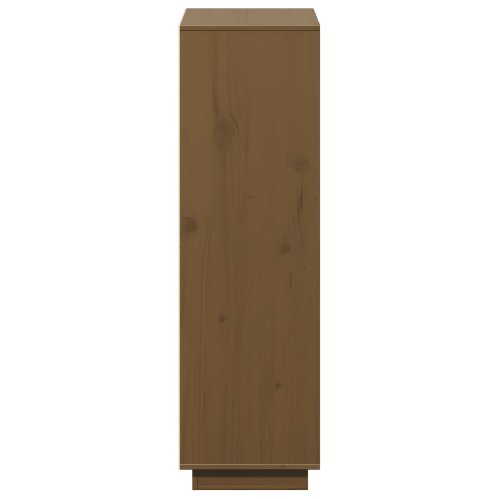 Highboard 110,5x35x117 cm Massivholz Kiefer