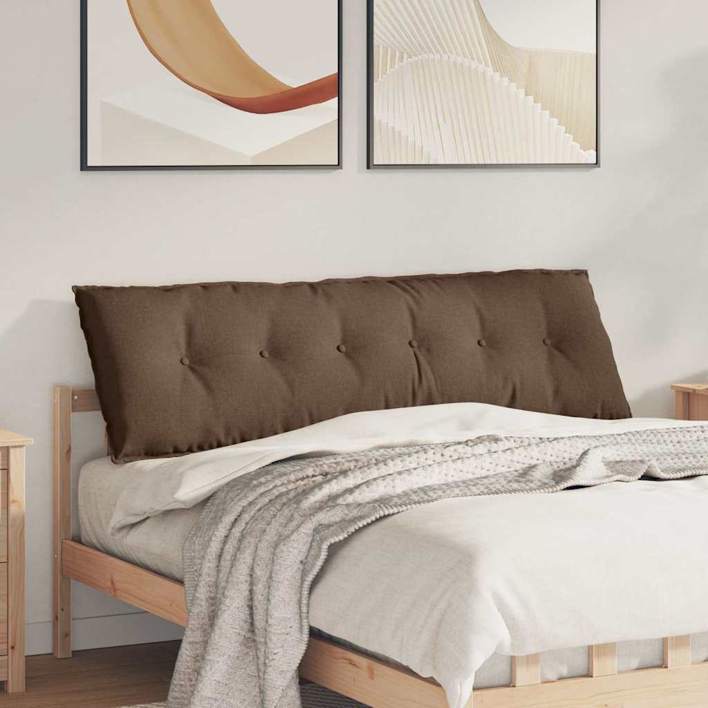 Rückenkissen Hellgrau 50 x 19 x 45 cm Stoff