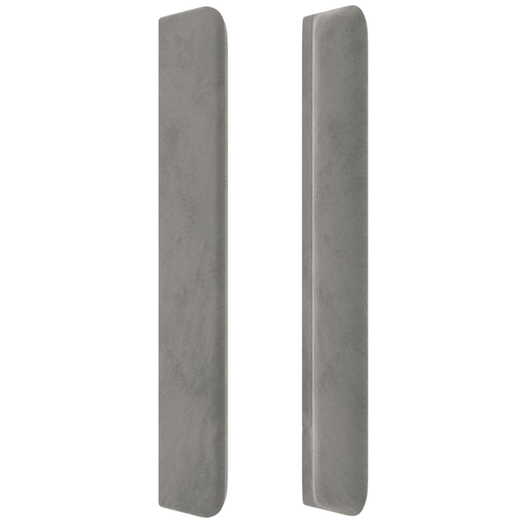 Kopfteil mit Ohren Dunkelblau 93x16x78/88 cm Samt