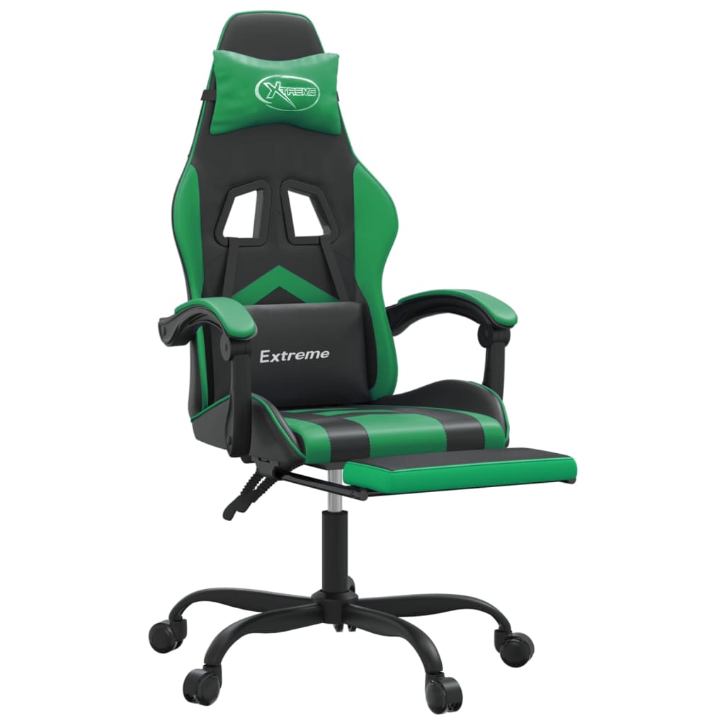 Gaming-Stuhl Drehbar Schwarz und Rot Kunstleder
