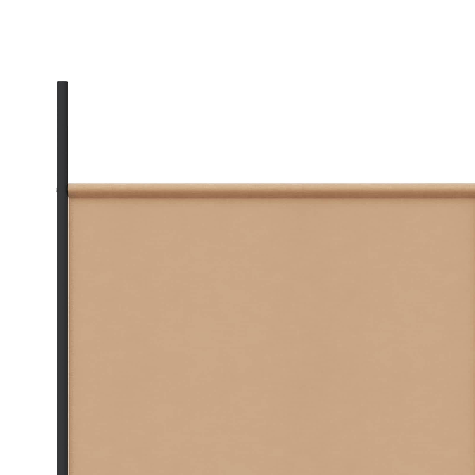 3-teiliger Raumteiler Beige 150 x 180 cm Stoff