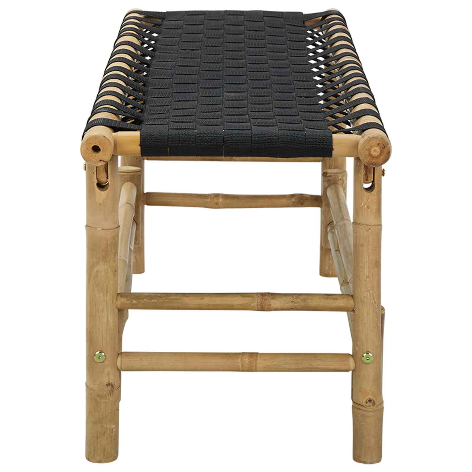 Gartenbank 80 x 38 x 40 cm Bambus Natur Rechtwinklig