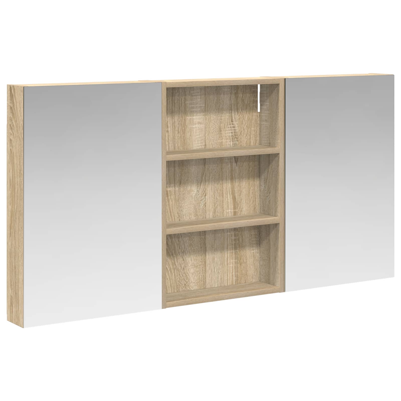 Badezimmerschrank-Set 3 pcs 80 x 10,5 x 50 cm Holzwerkstoff