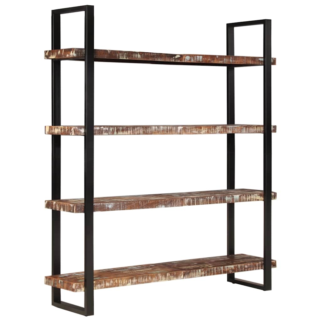 Bücherregal mit 4 Böden 80x40x180 cm Altholz Massiv
