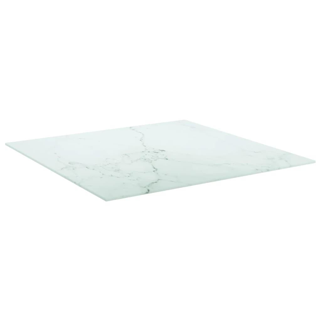 Tischplatte aus gehärtetem Glas quadratisch 700x700 mm