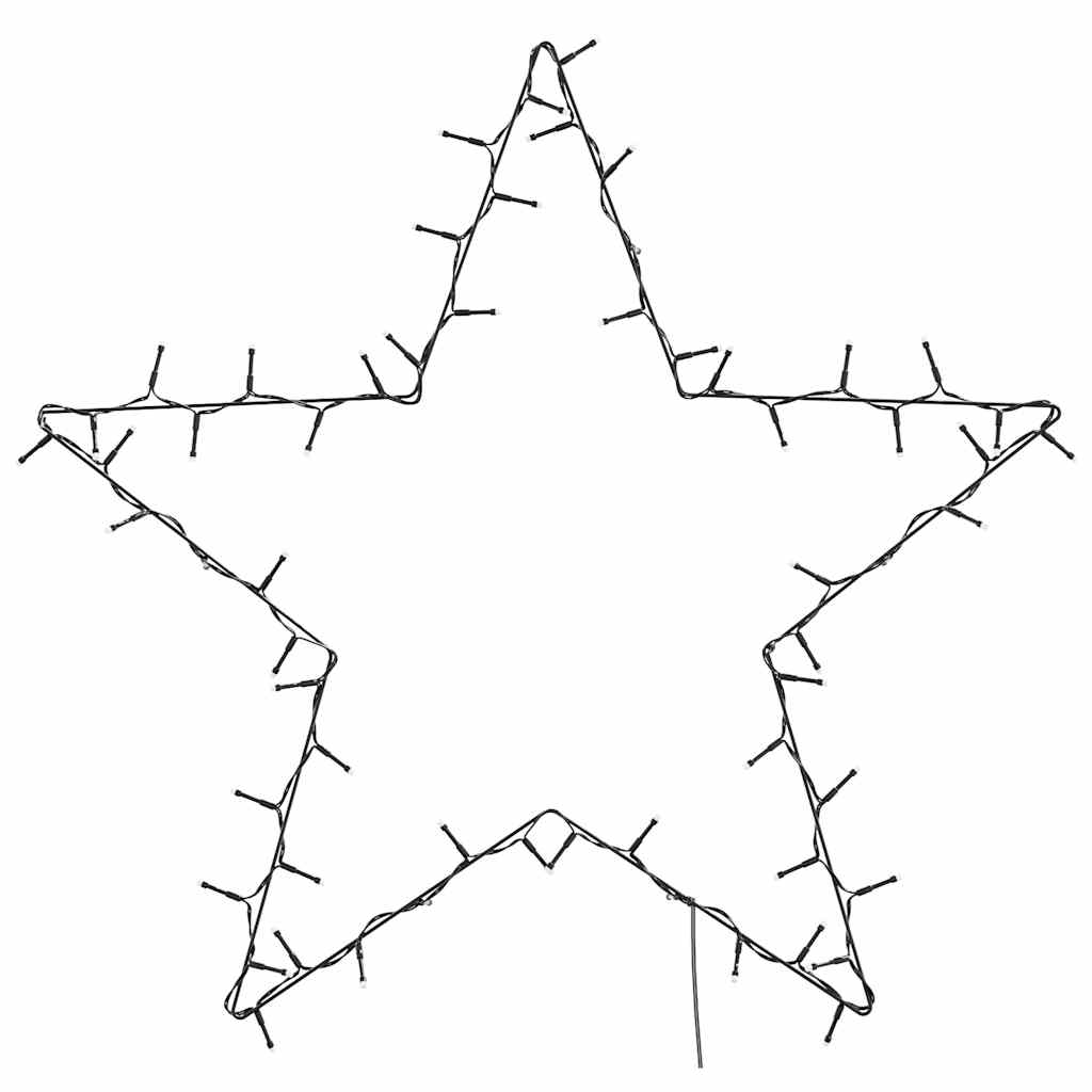 Weihnachtssterne mit Erdspießen 3 Stk. 50 LEDs 29 cm