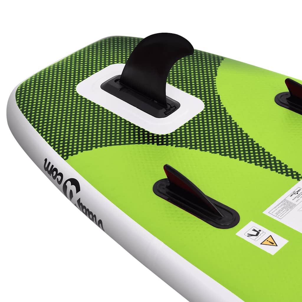 SUP-Board-Set Aufblasbar Blau 300x76x10 cm