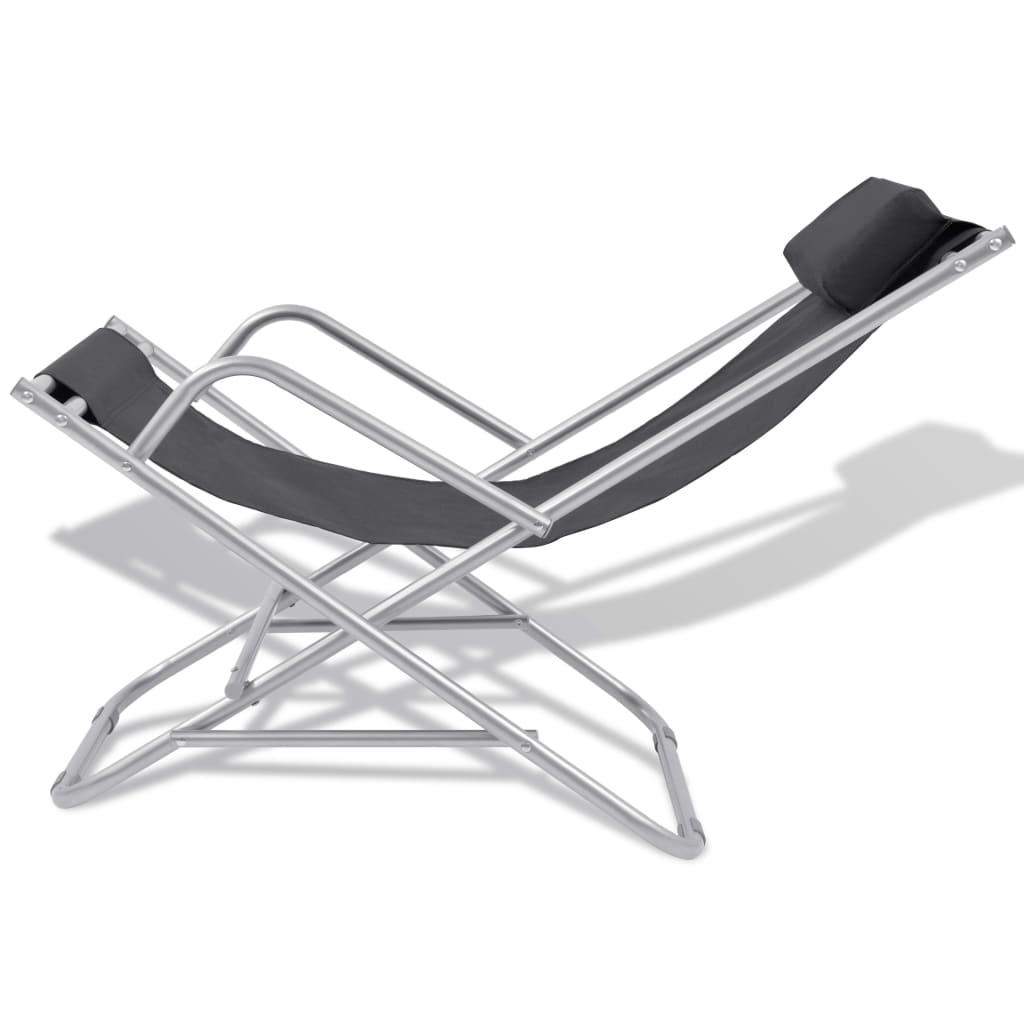 Schaukelstühle 2 Stk. Stahl Grün