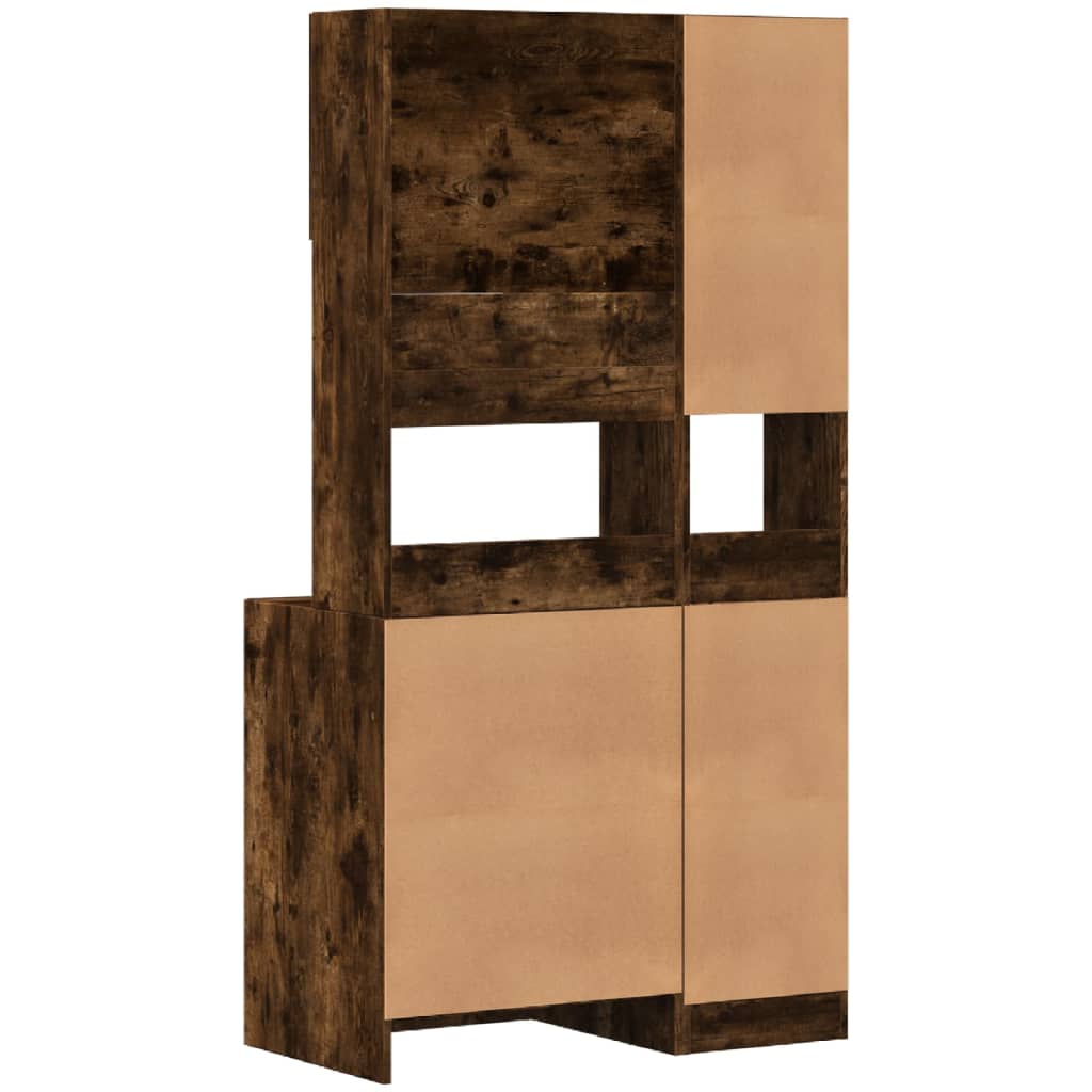 Küchenschrank Weiß 95x50x180 cm Holzwerkstoff