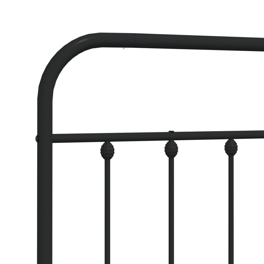 Ersatz-Kopfteil Metall Schwarz 75 cm
