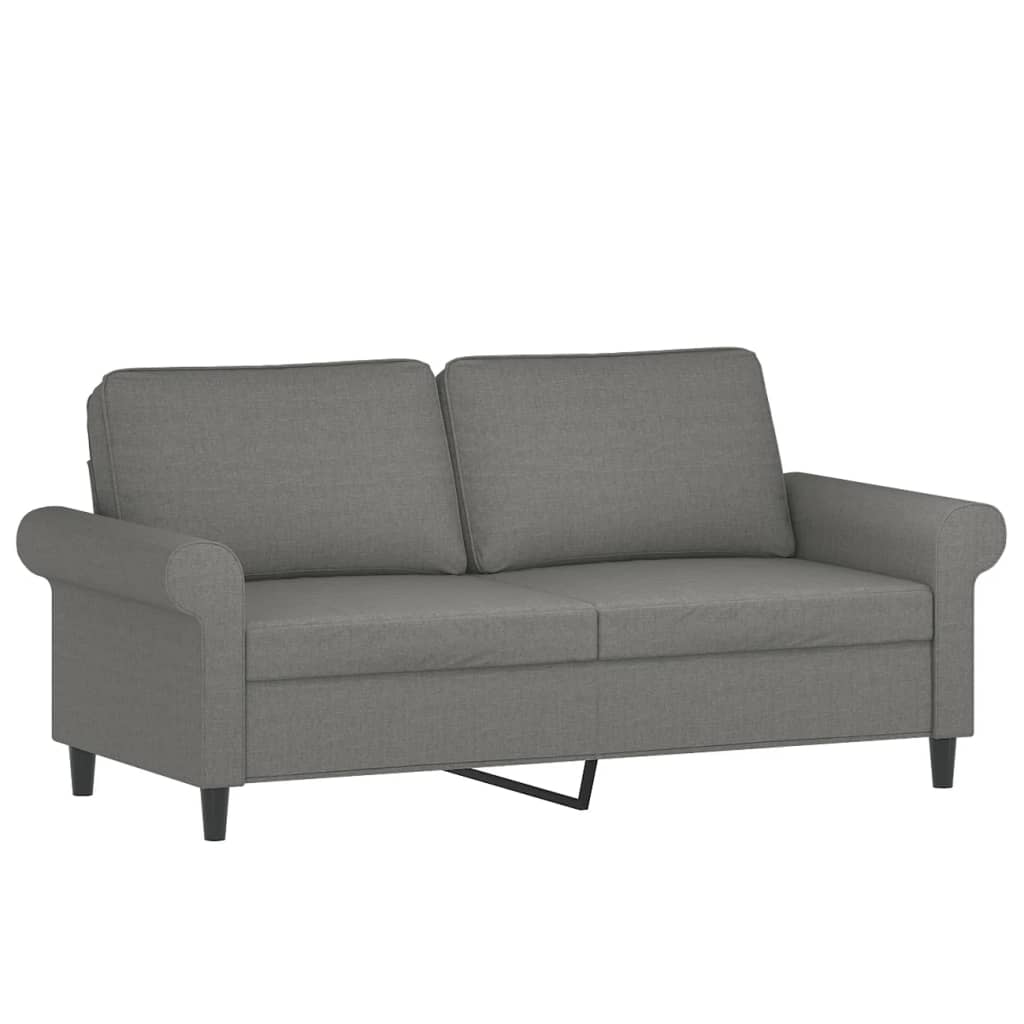 2-Sitzer-Sofa Hellgrau 120 cm Stoff