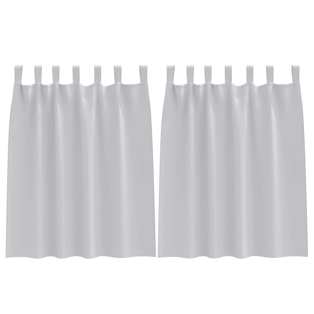 Verdunkelungs-Vorhänge mit Ringen 2 pcs Beige 140 x 140 cm