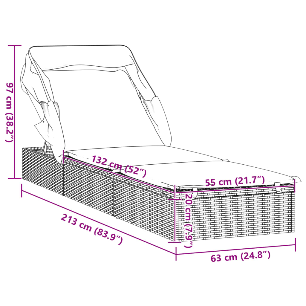 Kindersofa Creme 70x45x30 cm Stoff
