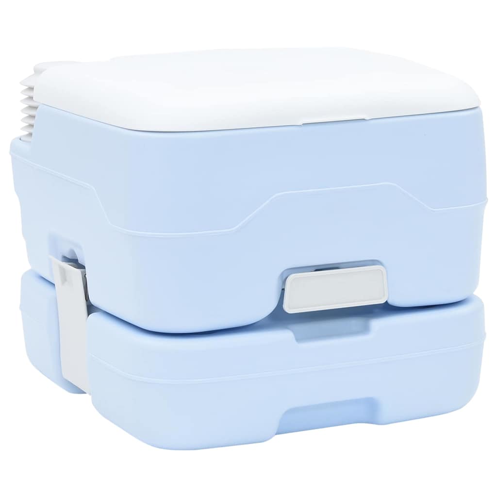Camping-Toilette Grau und Weiß 41,5 x 36,5 x 30 cm Polyethylen