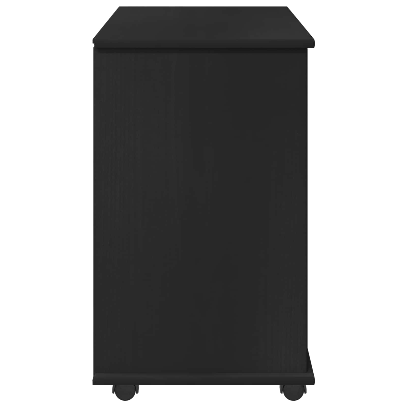 Rollschrank Honigbraun 63,5 x 39 x 65,5 cm Massivholz Kiefer