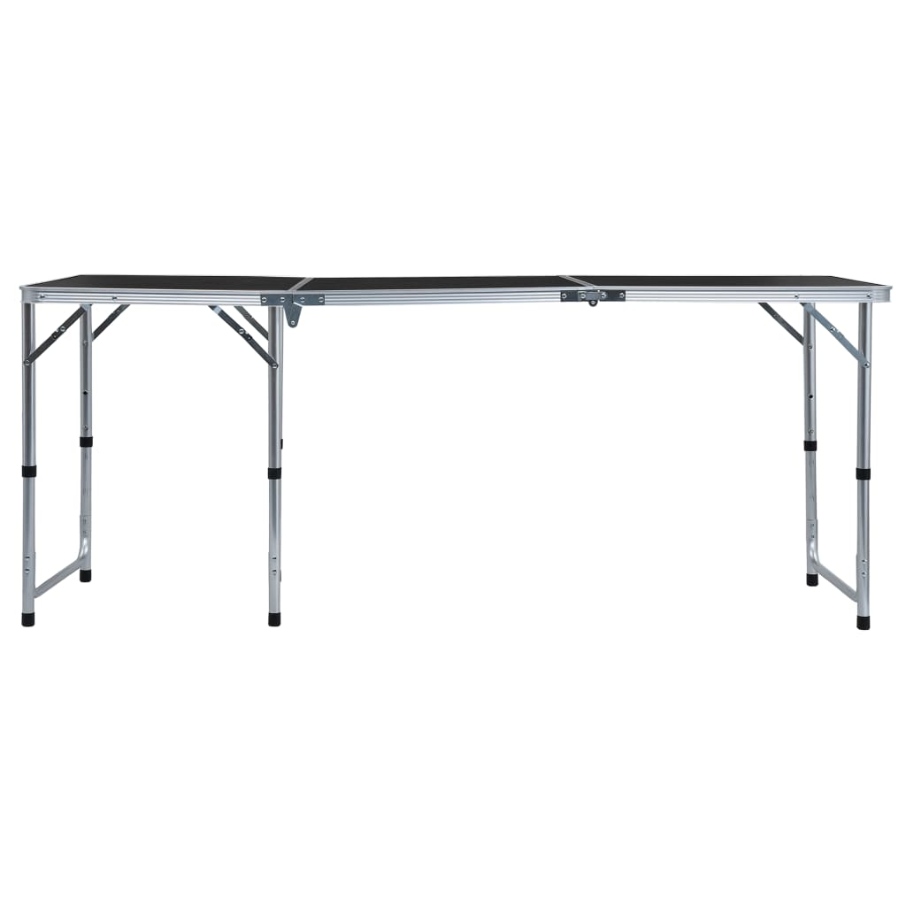 Campingtisch Klappbar Grau Aluminium 120x60 cm