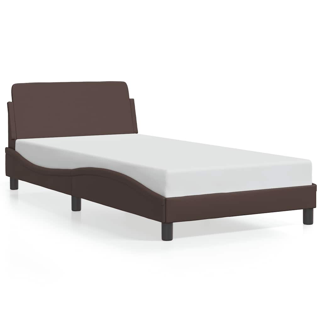 Bettgestell "Dover" Schwarz 80x200 cm Kunstleder