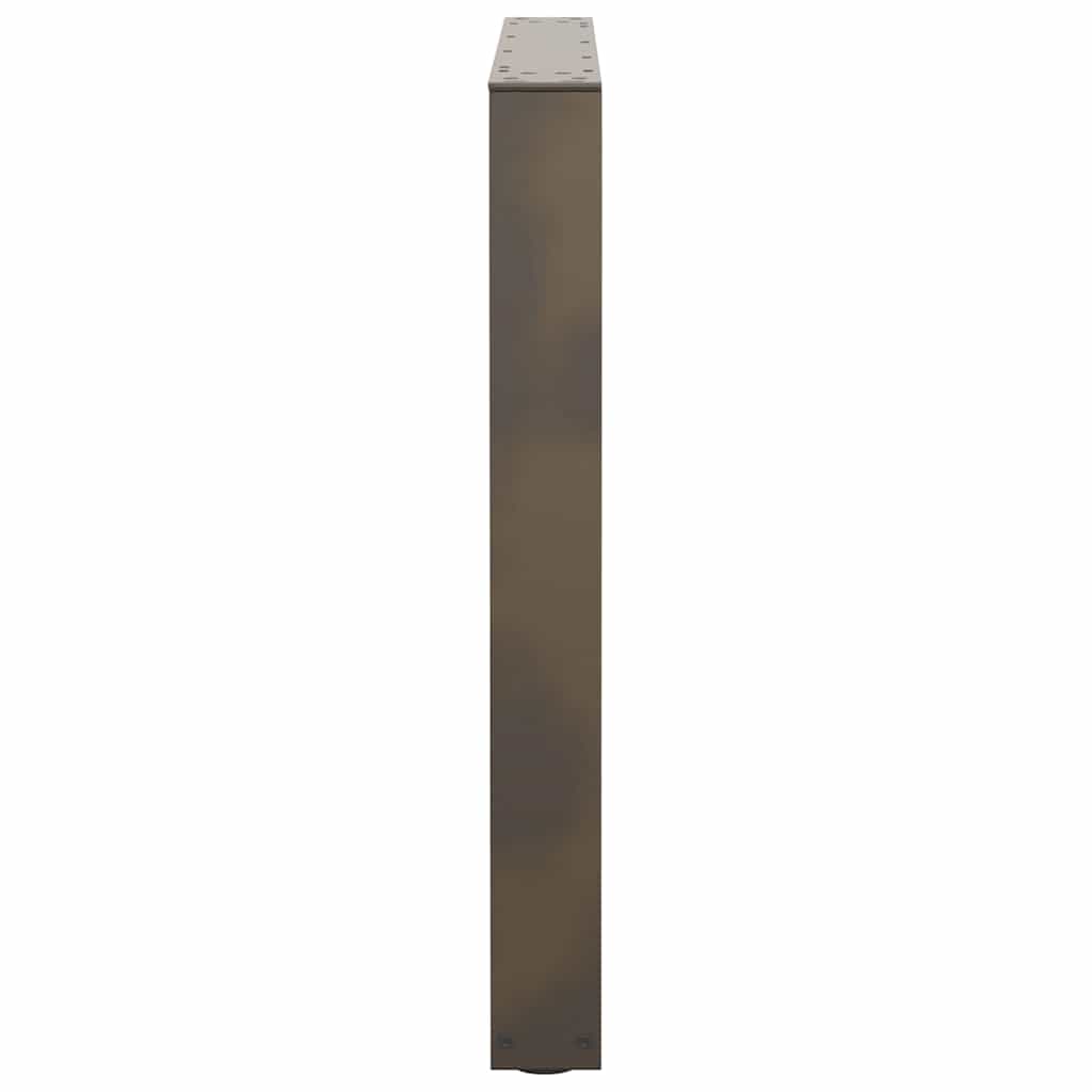 Couchtischbeine V-Form 2 Stück Schwarz 30x(30-31,3) cm Stahl