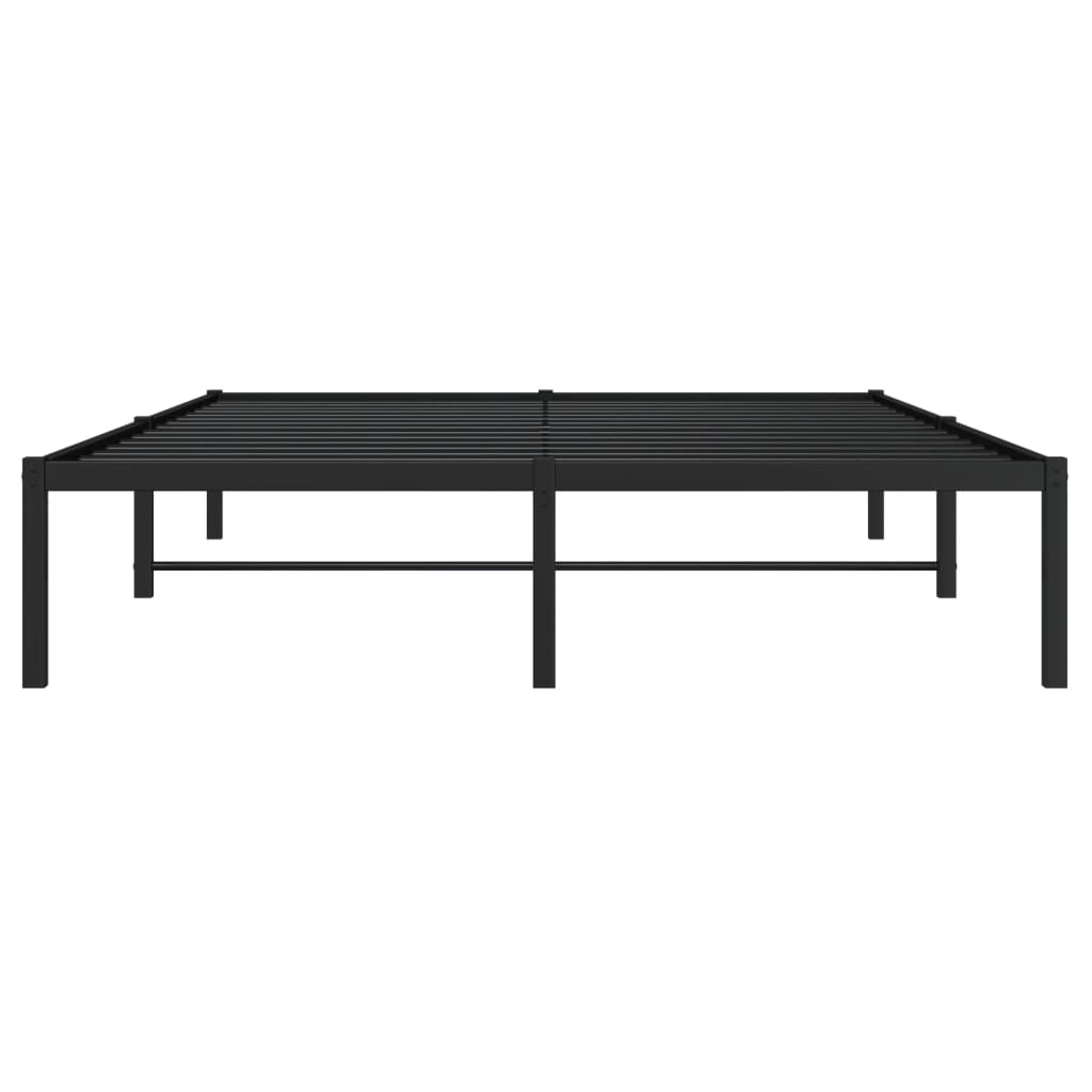 Bettgestell Metall Schwarz 75x190 cm