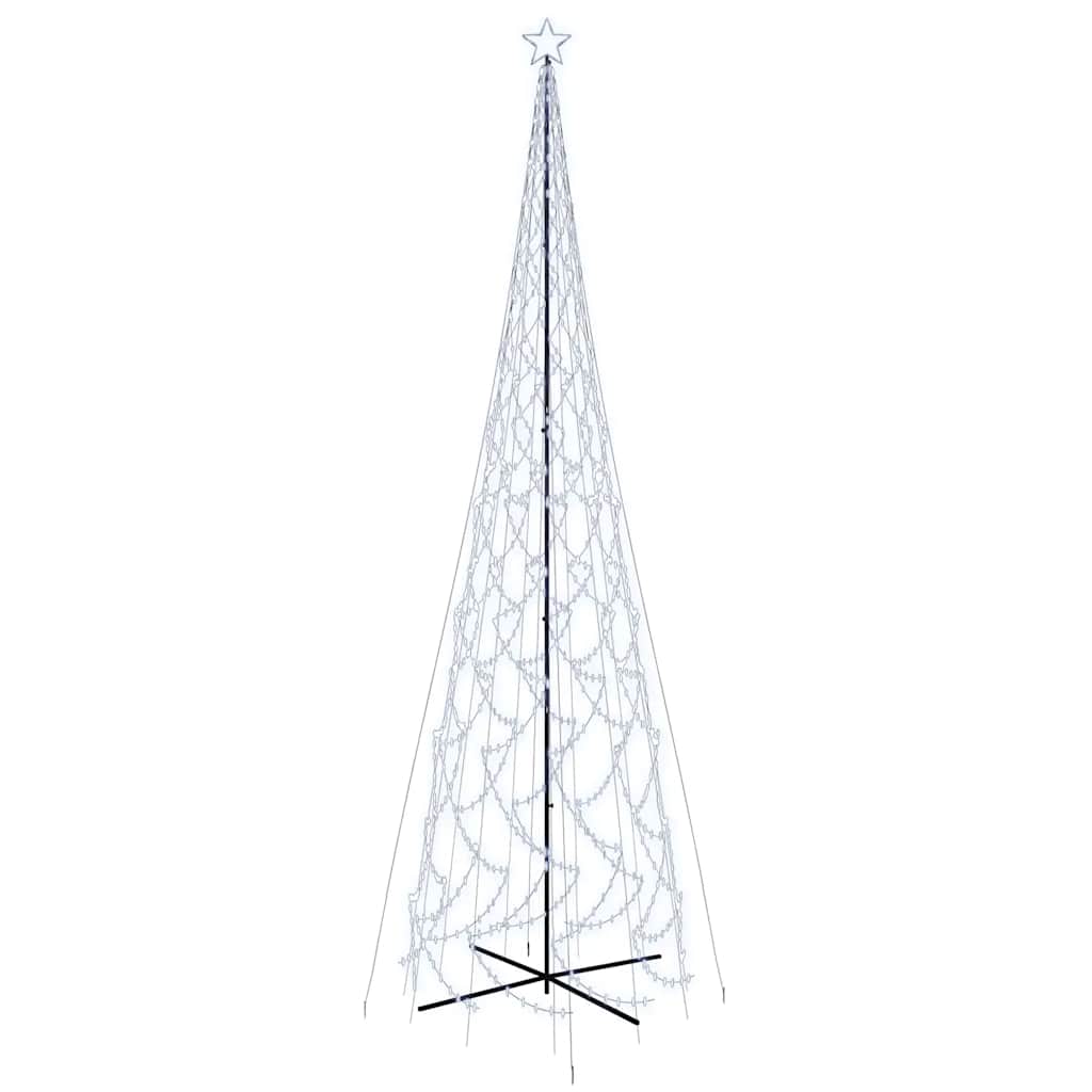 LED-Weihnachtsbaum Kegelform Kaltweiß 1400 LEDs 160x500 cm