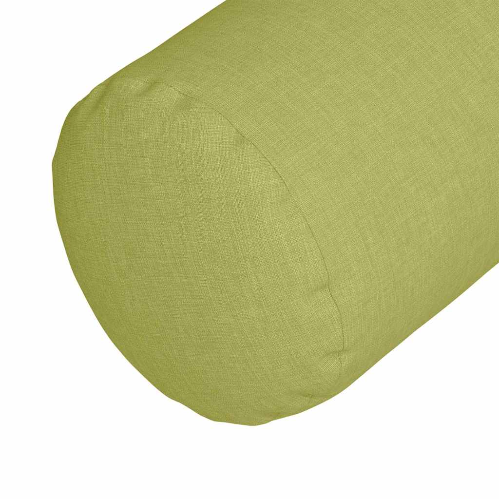 Bolsterkissen 2 Stück Hellgrau Ø 15 x 40 cm Stoff