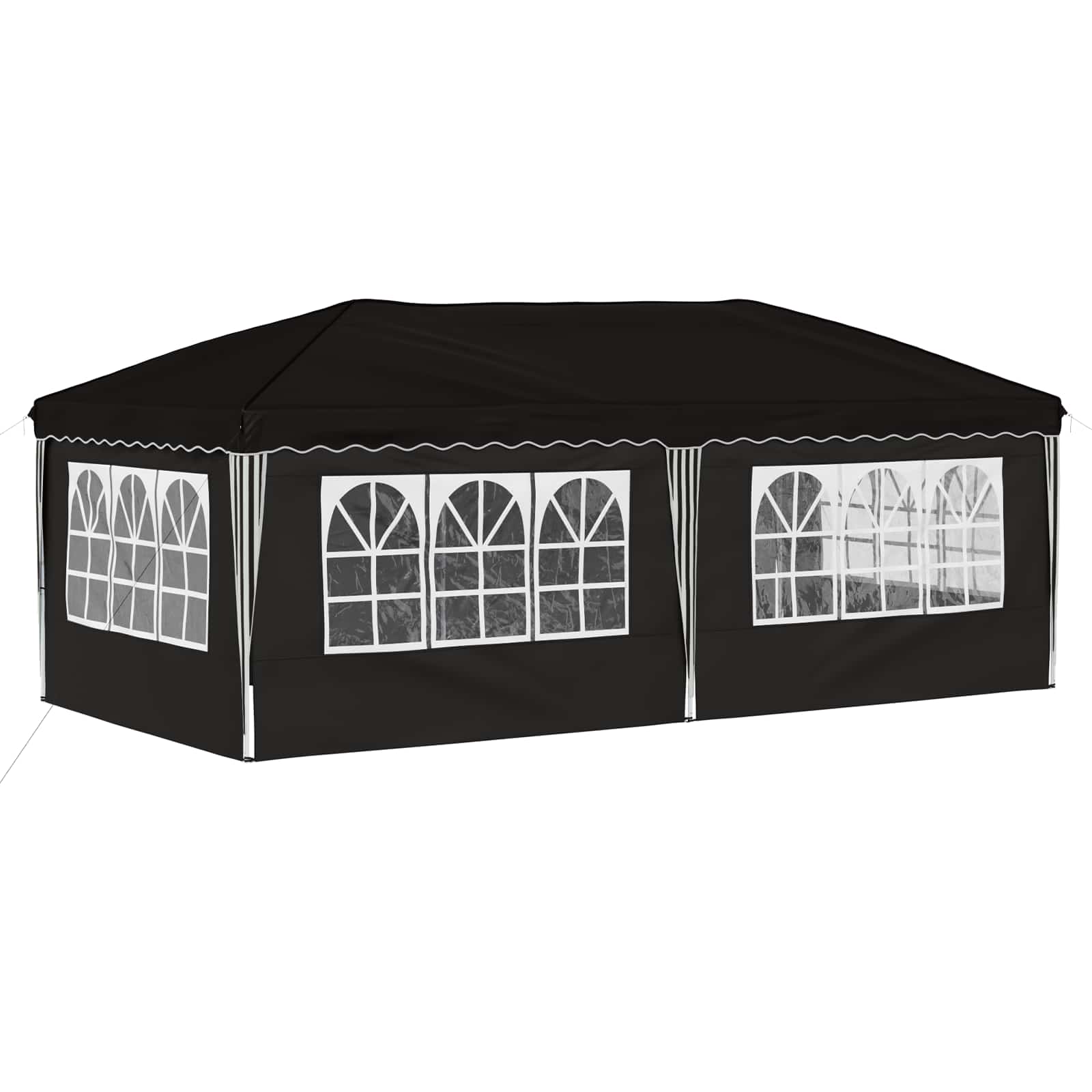 Pop-up Partyzelt 575 x 290 x 245 cm Creme