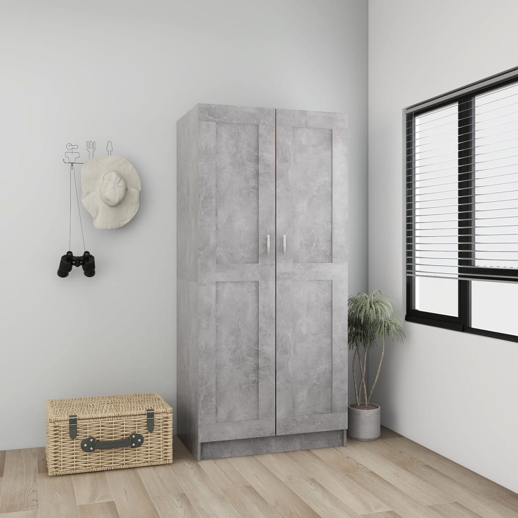 Kleiderschrank Weiß 82,5x51,5x180 cm Holzwerkstoff