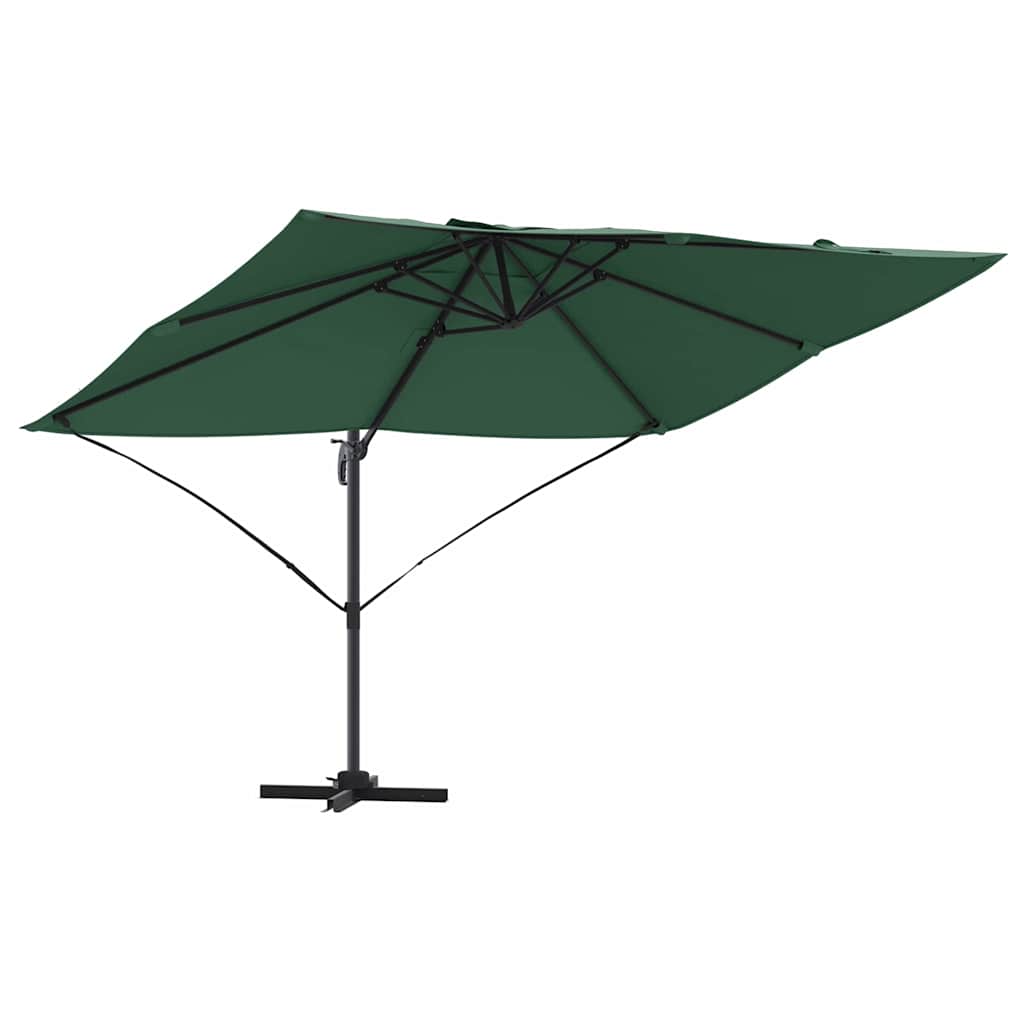 Sonnenschirm Sand 351 x 250 x 260 cm Polyester und Aluminium
