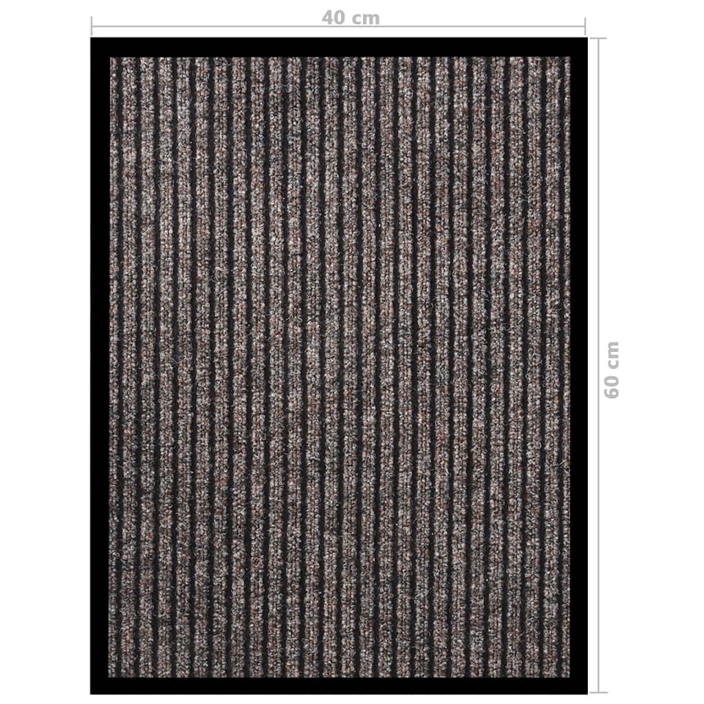 Fußmatte Gestreift Grau 60x80 cm