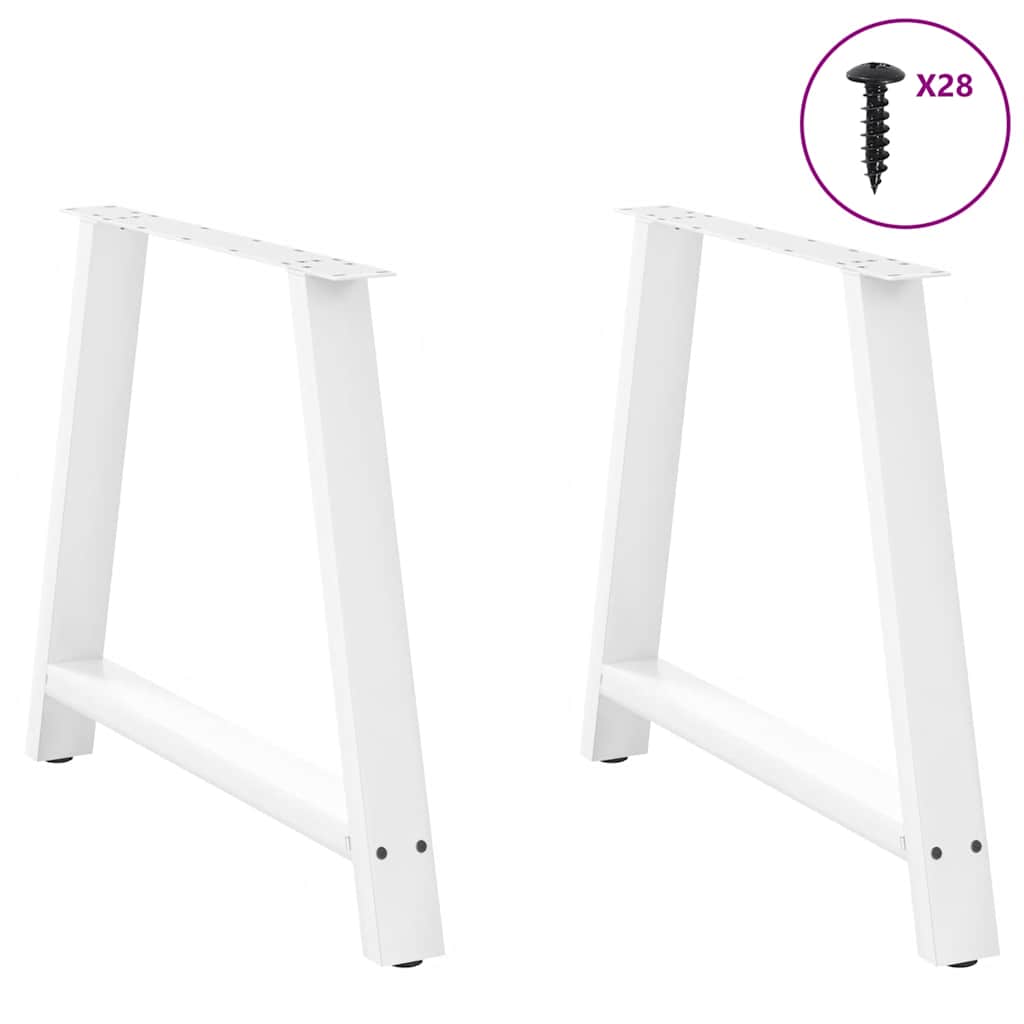 Couchtischbeine A-Form 2 Stk. 30x(30-31) cm Stahl