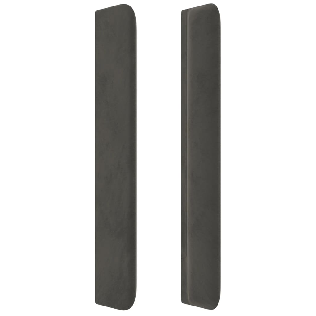 Kopfteil mit Ohren Dunkelblau 93x16x78/88 cm Samt