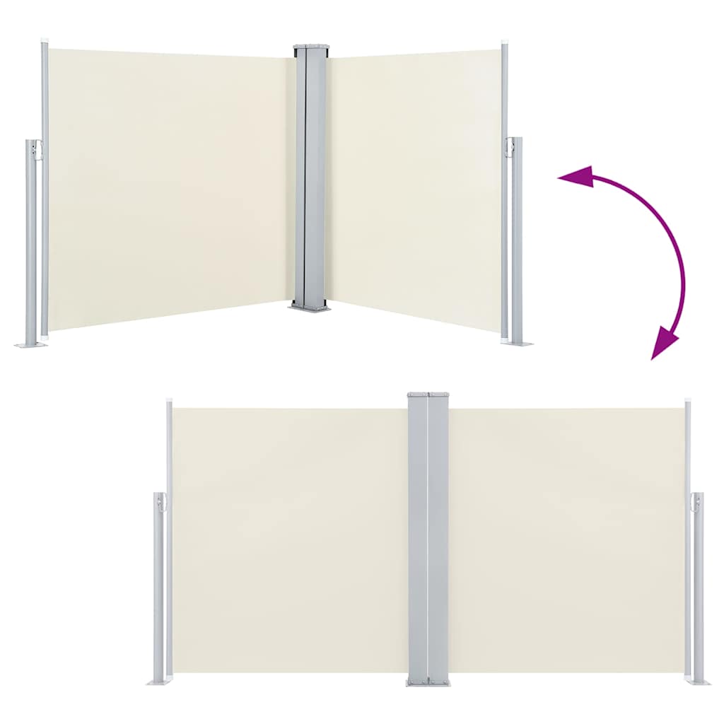 Ausziehbare Seitenmarkise 160×600 cm Braun