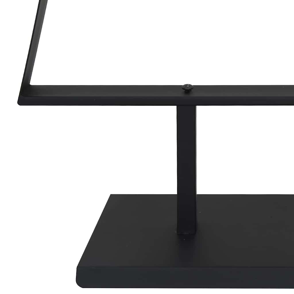 Metall Weihnachtsbaum mit Ständer Schwarz 60 cm Stahl
