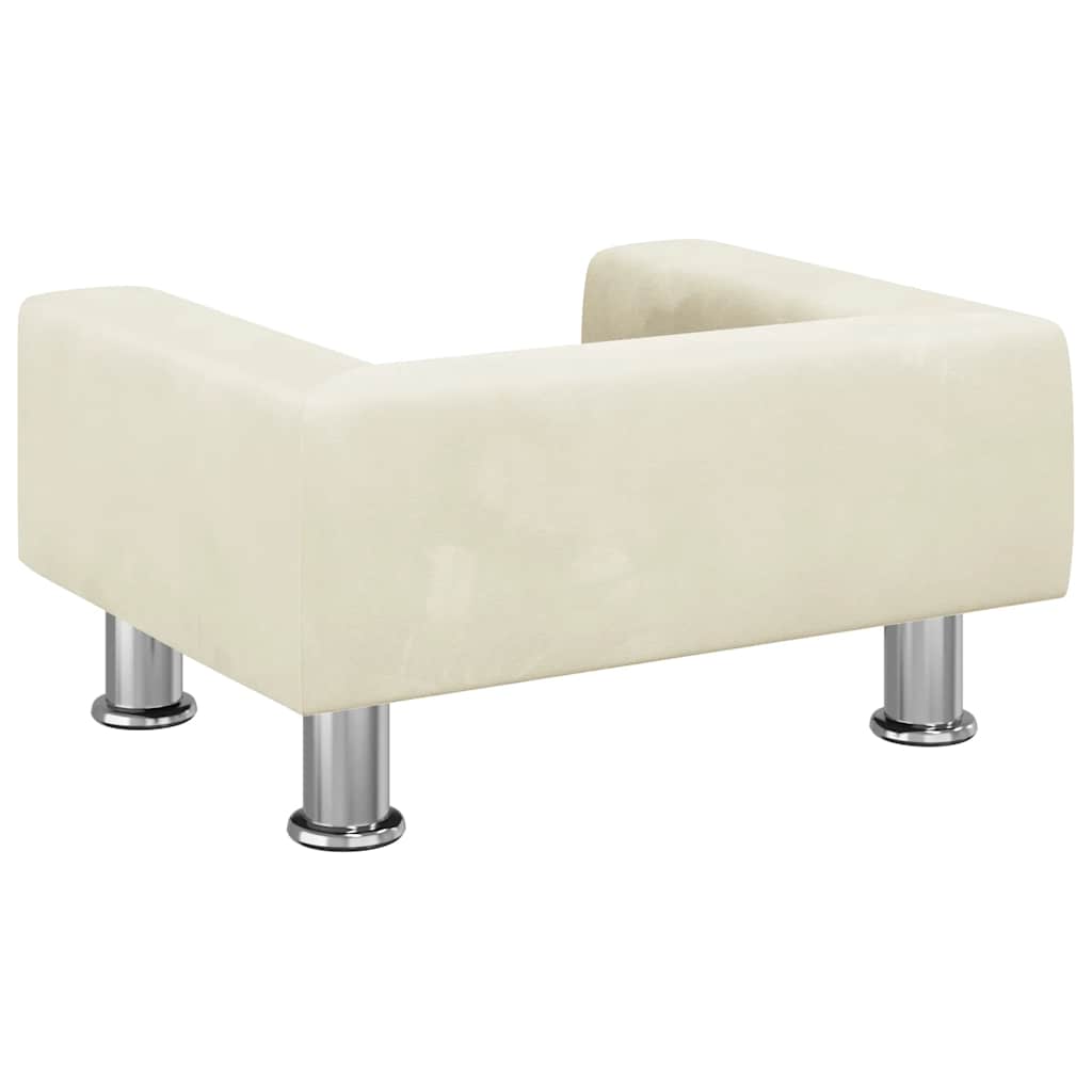 Kindersofa Blau 70x45x26,5 cm Samt