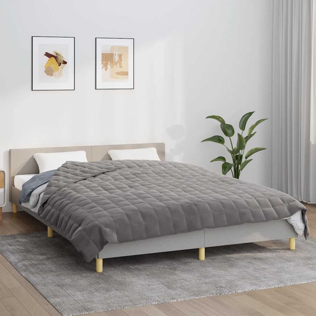Gewichtsdecke Grau 122x183 cm 5 kg Stoff